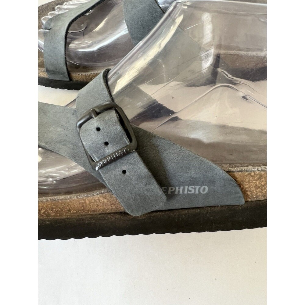 Mephisto Helen Sandals, women's size 38 7.5 $200 pewter/grey - great condition! - Picture 3 of 8
